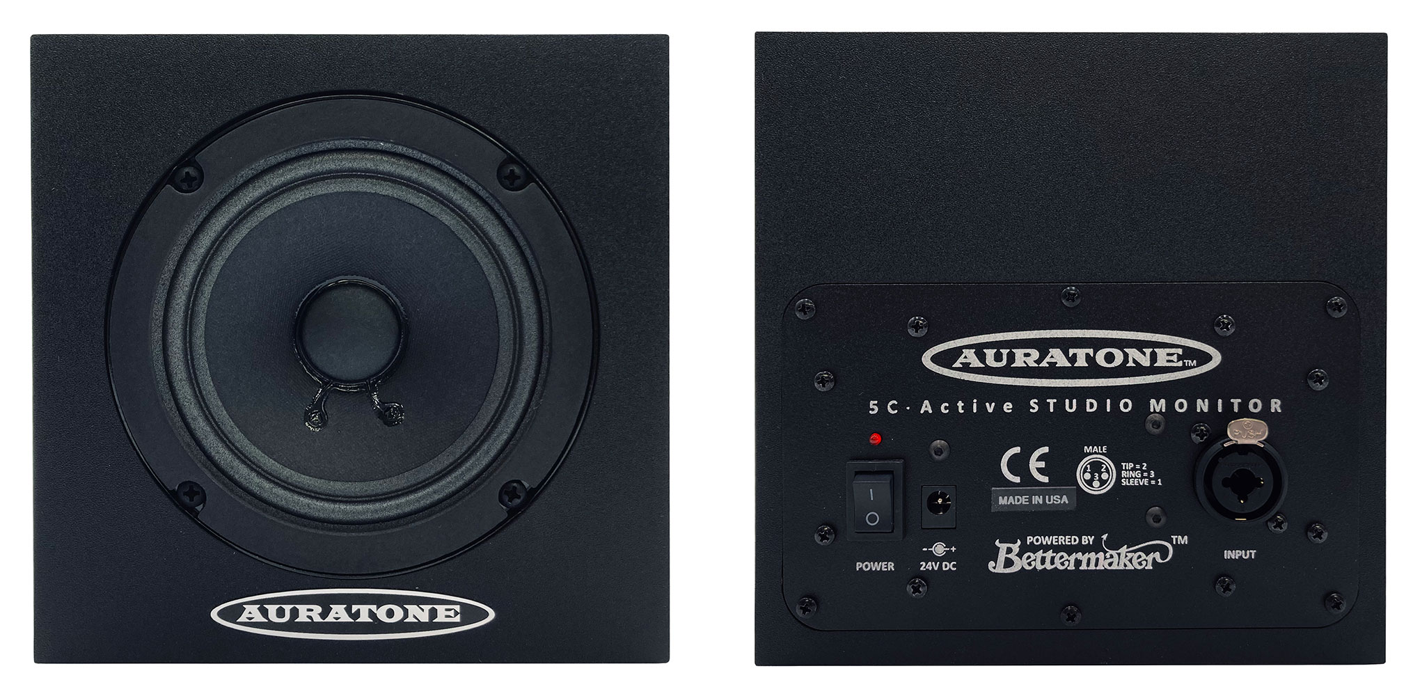 Auratone 5C Active – Black (front + back)